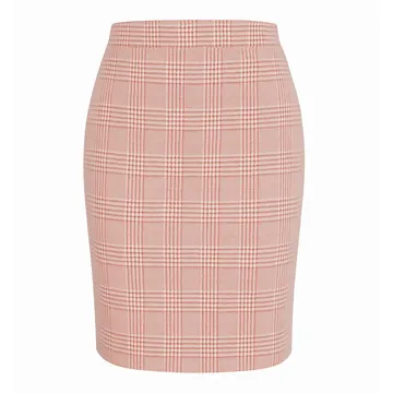 دامن مدادی چهارخانه مدل رسمی